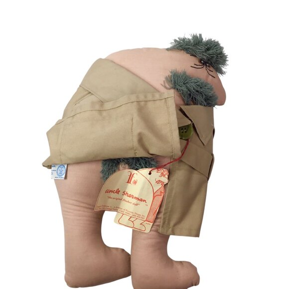 Uncle Sherman Flasher Doll 1976 NWT Risque Anatomical Adult Trench Coat Stuffed - Picture 4 of 8